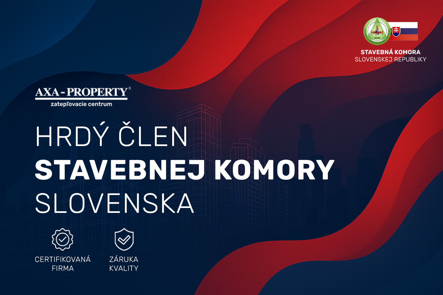 Členstvo Axa Property v Stavebnej komore Slovenskej Republiky